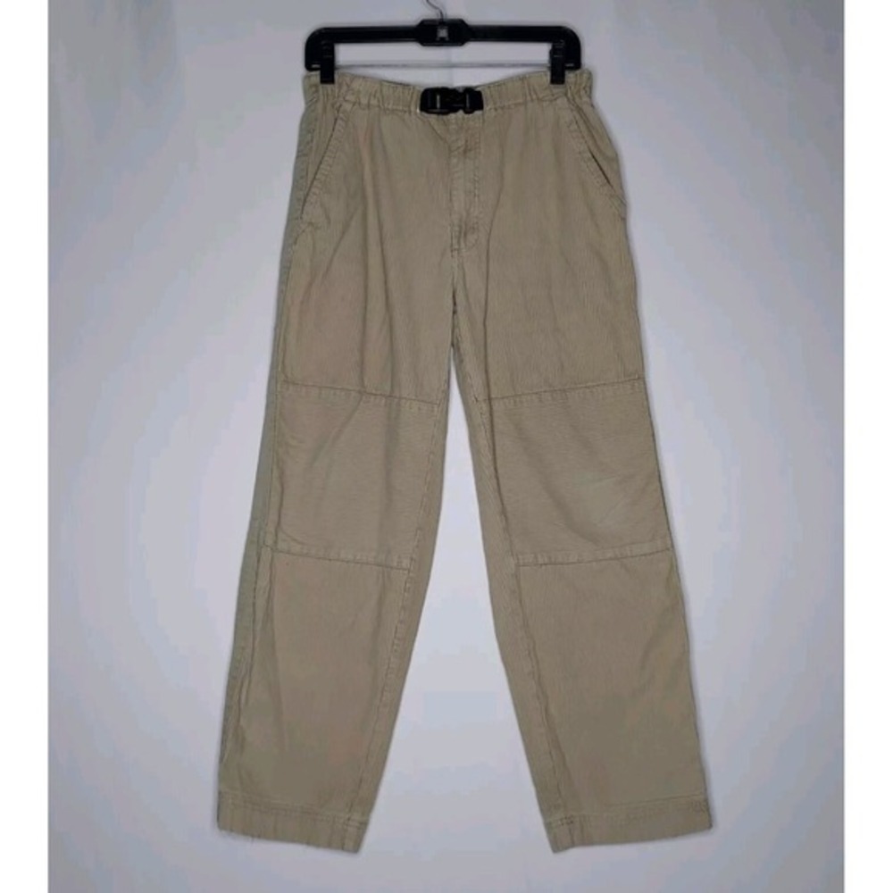 OP Corduroy Pants XL Womens‎ Beige Straight Pocket Clip Adjustable Waist Y2K